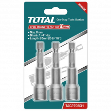 Набор головок 8x65мм Total TAC270831 3шт.