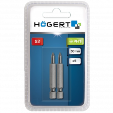 Набор бит крестообразный PH1 50мм 2шт. Hoegert HT1S310