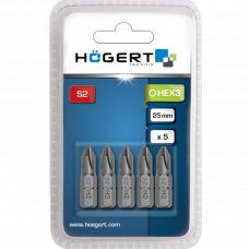 Набор бит крестообразный PH2 25мм 5шт. Hoegert HT1S302