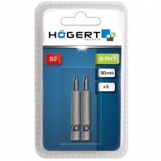 Набор бит крестообразный PH2 50мм 2шт. Hoegert HT1S311