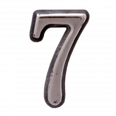 Цифра дверная 7 хром AM7L