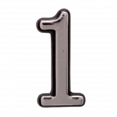 Цифра дверная 1 хром AM1L