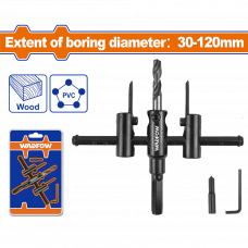 Коронка 30-120мм дерево/ПВХ Wadfow WKJ9K01