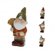 Фигурка садовая Гном с инструментом 14см