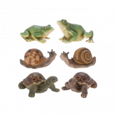 Фигурка садовая Черепаха/Лягушка/Улитка 10см