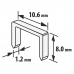 Скобы для степлера 8мм 1000шт. тип A Handy