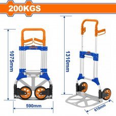Тележка для багажа 200кг алюминий Wadfow WWB9A20
