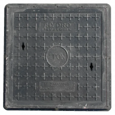 Крышка канализационная пластик 60x60см 1Т