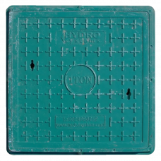 Крышка канализационная пластик зеленый 70x70см 1Т