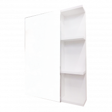 Зеркало со шкафчиком Белый Левый 60х80см