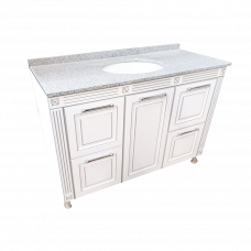 Тумба с раковиной Napoleon 120 Белый-Серебристый