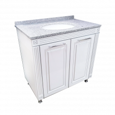 Тумба с раковиной Napoleon 85 Белый-Серебристый