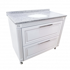 Тумба с раковиной Napoleon 100 Белый-Серебристый