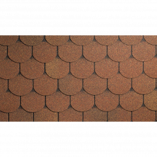 Гибкая черепица Tango коричневый 33х100см