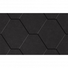 Гибкая черепица Icopal FINLANDA SBS Hexagon Natur черный