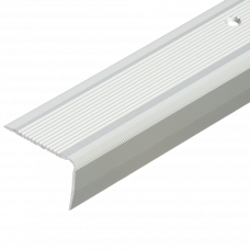 Лестничный рифленый профиль LSR cеребряный 1000х40х25мм