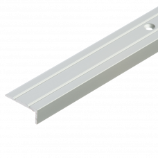 Узкий лестничный профиль LSW 10 cеребряный 1000х25х10мм
