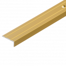 Узкий лестничный профиль LSW 10 золотой 1000х25х10мм