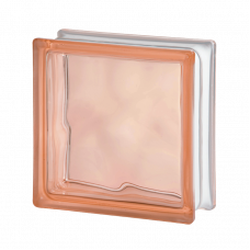 Стеклоблок розовый Pink Wave