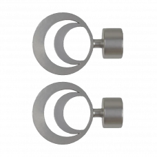 Наконечники для карниза Селена Хром матовый CH-16-213-29 набор 2шт.