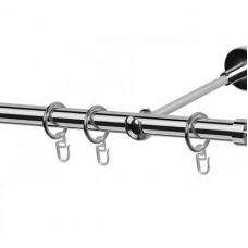 Карниз СM-3093/200/1P 19мм 2м хром матовый