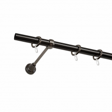 Карниз настенный СM-3193/240/1P 19мм 2.4м черный глянцевый