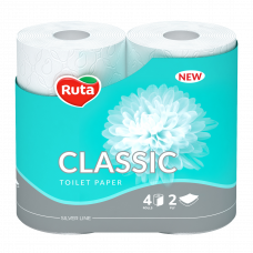 Туалетная бумага Ruta Classic двухслойная 4рулона