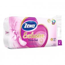 Туалетная бумага Zewa Ultra Soft четырехслойная 8 рулонов