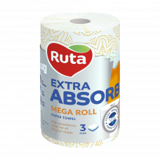 Полотенца бумажные Ruta Selecta трехслойные 1рулон