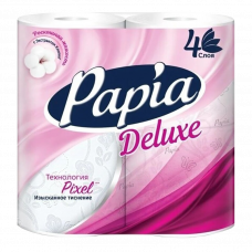 Туалетная бумага Papia Deluxe четырехслойная 4 рулона
