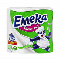 Полотенца бумажные Emeka white трехслойные 2рулона