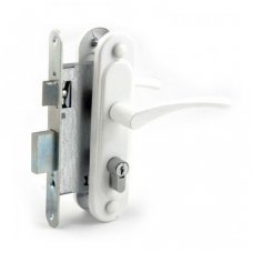 Замок врезной с ручками Омега-ЗВ7 белый