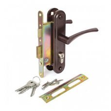 Замок врезной с ручками Омега-ЗВ7 медь
