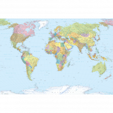 Фотообои World Map XXL4-038 368x248см