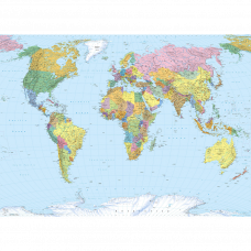 Фотообои World Map 4-050 270х188см