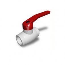 Кран шаровый 32мм белый