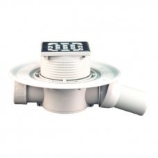 Сифон для душевого поддона решетка из нержавейки 100x100мм 40/50