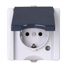 Розетка с заземлением/крышкой ProAQA