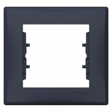 Рамка 1 пост графит Sedna