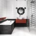 Плитка настенная Odri Black 20x60см