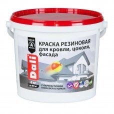 Краска резиновая 6кг Серый