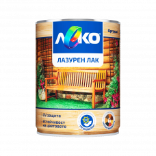 Лак лазурный Лeкo Махагон 0.65л