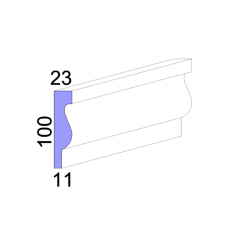 Багет декоративный для фасада IG/M-12 2м