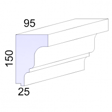 Багет декоративный для фасада IE/M-14 2м