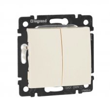 Выключатель проходной 2 клавишный 774308 Valena