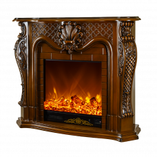 Камин электрический Перла Мини коричневый 102x120x33см
