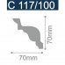 Плинтус потолочный C117/100 