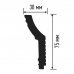 Плинтус потолочный R30/75 SC 3x75мм