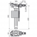 Клапан наполнительный боковой 3/8