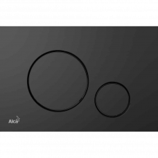 Кнопка смыва пластик черный матовый M678